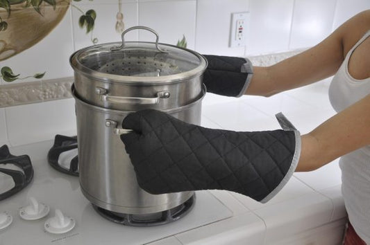 Kitchen Cotton Oven Glove Heat Resistant Gloves Flame Retardant Kitchen And Bbq Heavy Duty Burn Protection Quilted Mitt