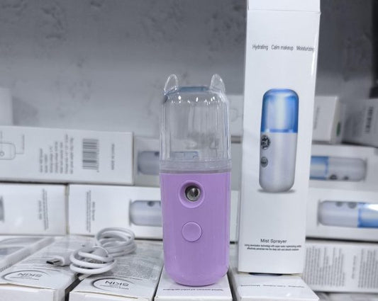 Nano Facial Mist Sprayer, 30ml Handy Atomization Machine Face Moisturizing Hydration Usb Charging